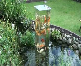 Красивый аквариум в саду (5.224 MB)