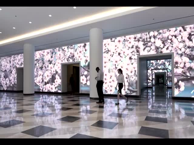 Интерактивные стены в здании Terrell Place в Вашингтоне (6.148 MB)