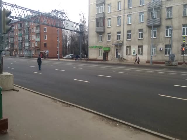 Опасный пешеходный переход в московском районе Кунцево