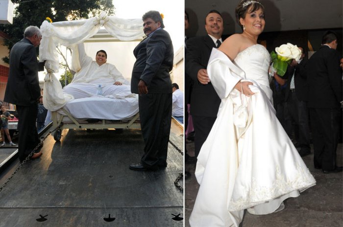 Фотографии со свадьбы самого толстого человека в мире (5 фото)