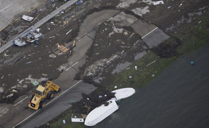 Последнствия урагана Айк (28 фото)
