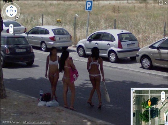 Проститутки на Google Street View (24 фото)
