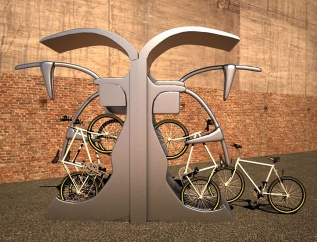 Новая парковка для велосипедов (3 фото)