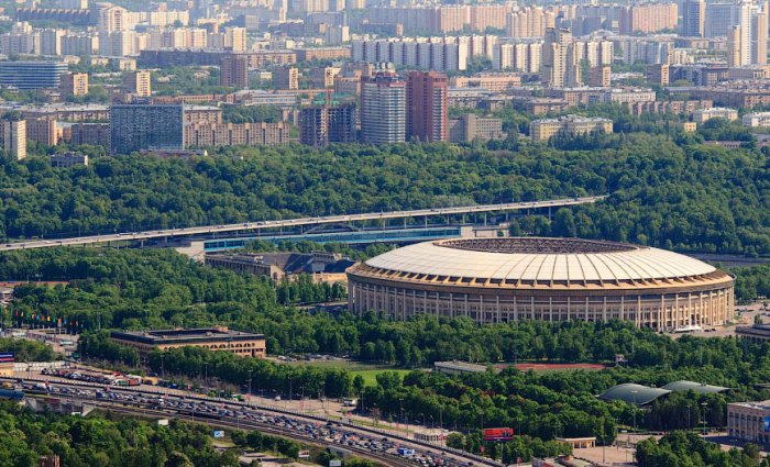 Вид на Москву с высоты 77 этажа (20 фото)