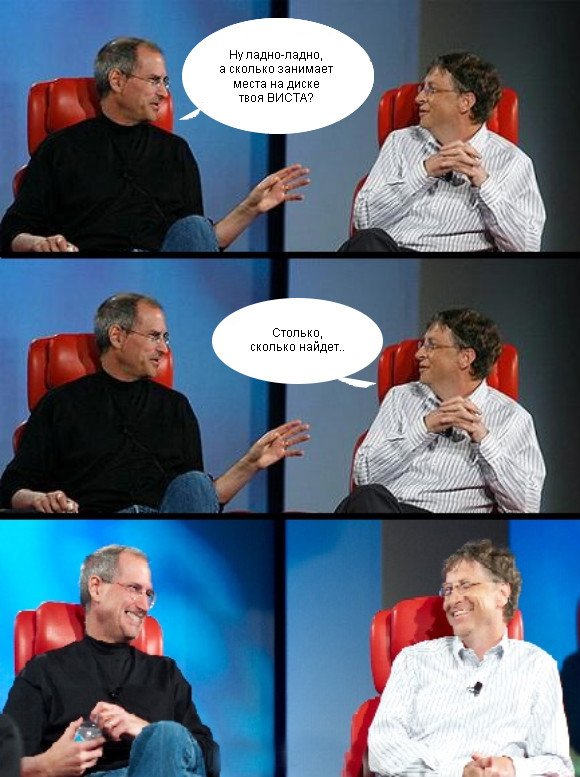 Общение Стива Джобса и Билла Гейтса (5 фото)