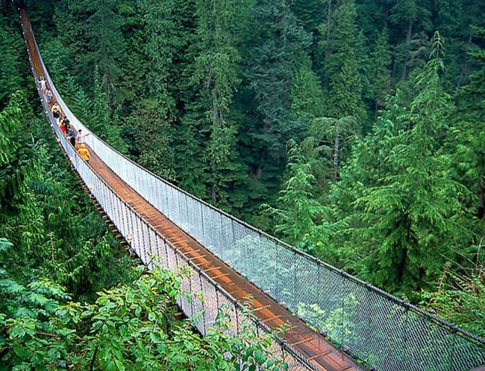 Очень длинный подвесной мост (22 фото)