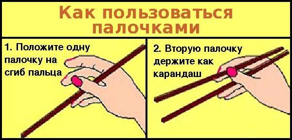 Как пользоваться китайскими палочками (2 фото)