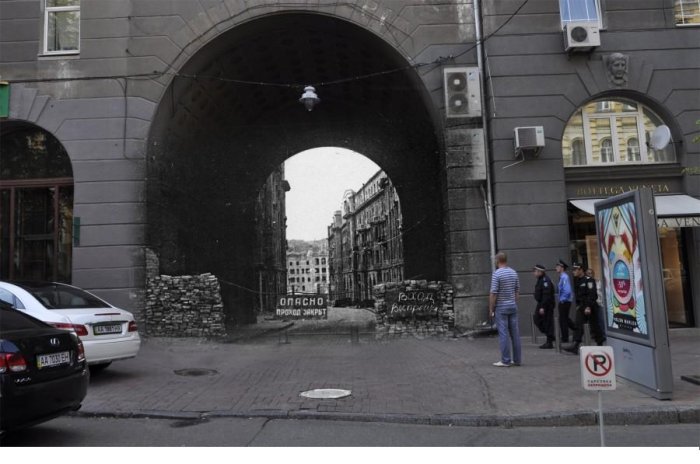 Сквозь время: Киев 1941-43 и сейчас (20 фото)