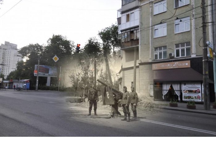 Сквозь время: Киев 1941-43 и сейчас (20 фото)