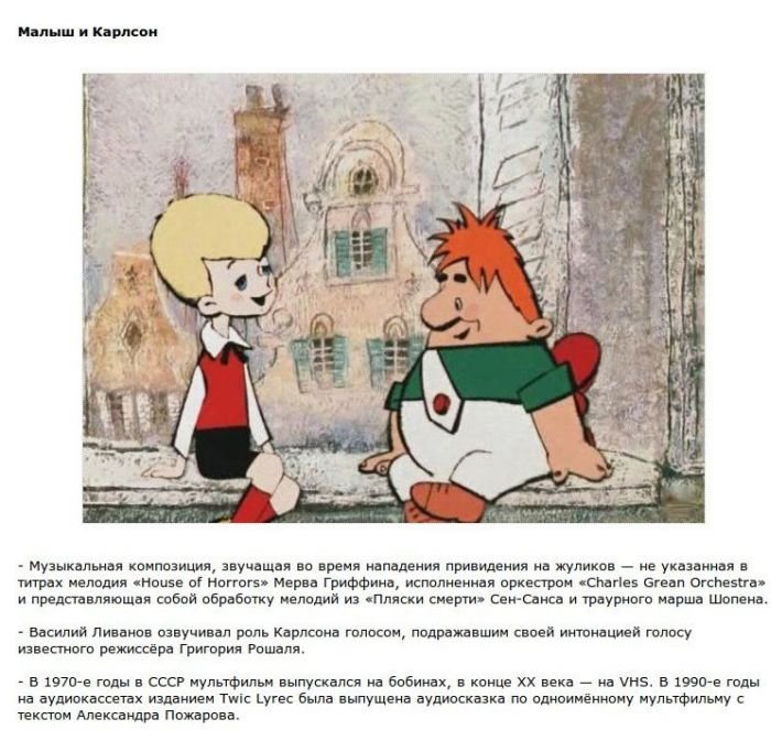 Интересные факты о советских мультфильмах (9 фото)