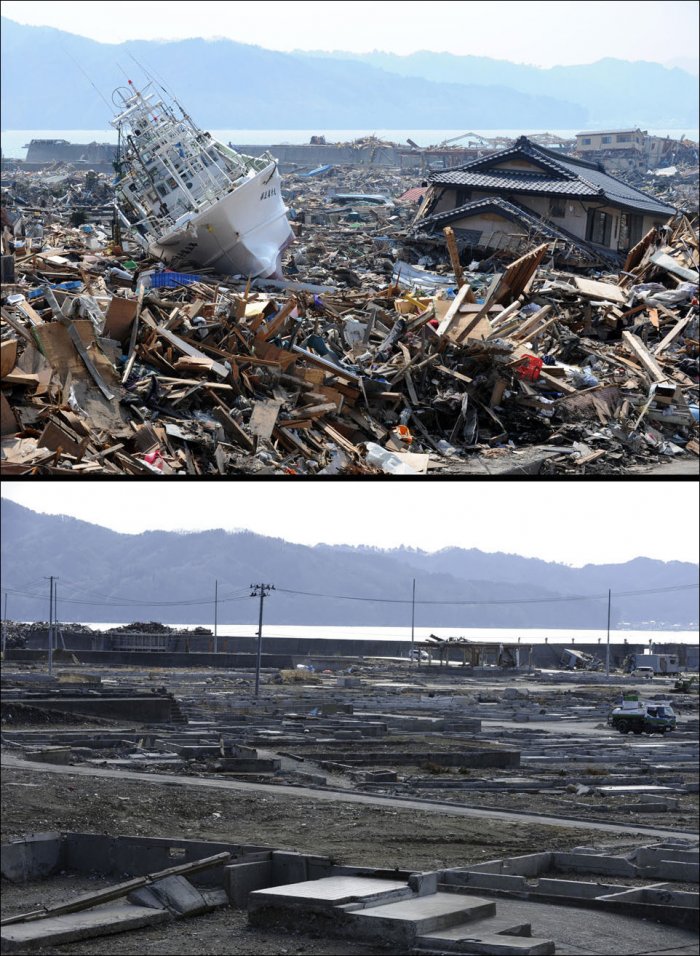 Япония. Год после цунами (34 фото)