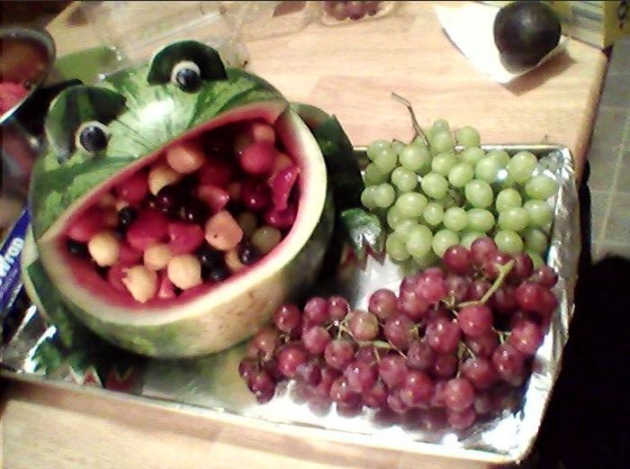 Креатив из арбуза и фруктов (8 фото)