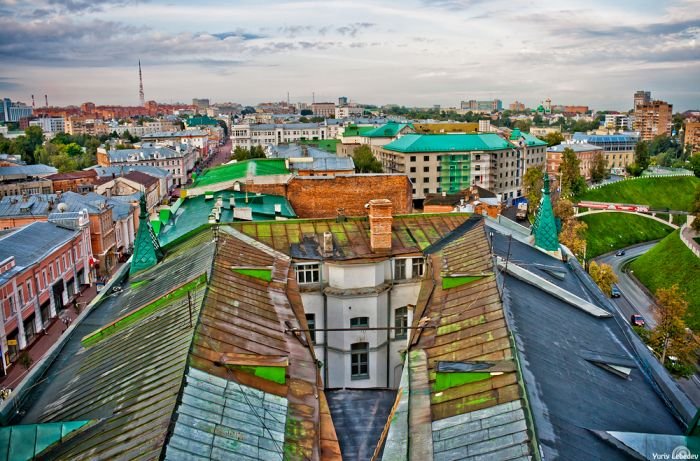 Вид с крыш на Нижний Новгород (40 фото)