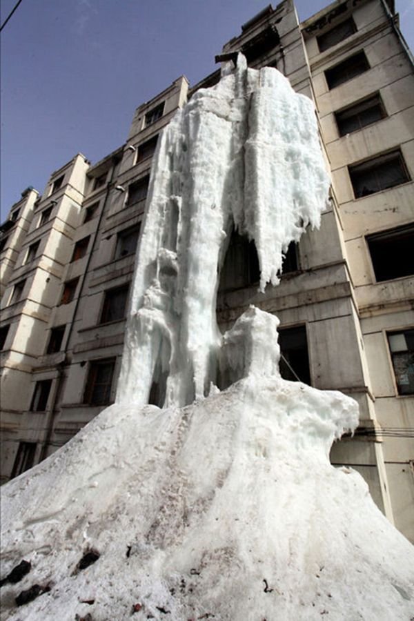 Ледяной водопад (3 фото)