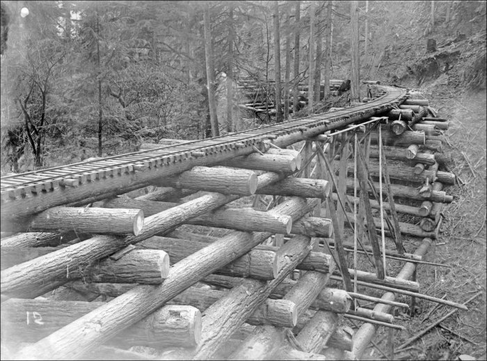 Железнодорожные мосты начала прошлого (4 фото)
