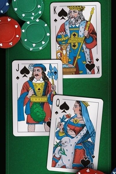 Нижняя сторона игральных карт (4 фото)