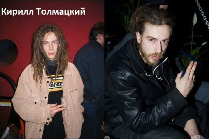 Российские музыканты раньше и сейчас (10 фото)