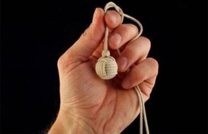 Как сделать необычный узелок в форме шара (10 фото)
