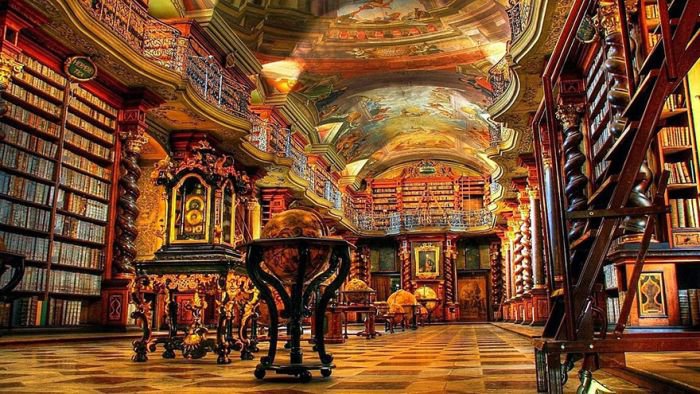 Национальная библиотека в Праге (7 фото)