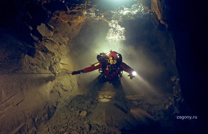 Дайвинг в подводных пещерах (14 фото)