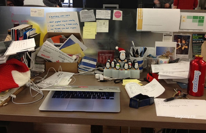Рабочие столы Джобса, Гейтса, Баллмера, Цукерберга и других (9 фото)