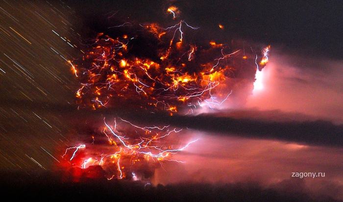 Извержение вулкана ПуйеуэГнев Зевса (20 фото)