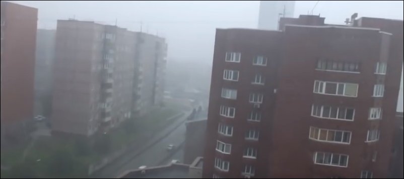 Классное улучшение видео с дождем и сиреной в Новосибирске (1.372 MB)