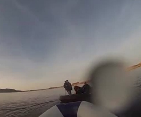 Столкновение надувных лодок на Иртыше