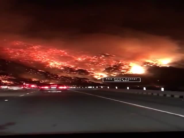 Масштабные лесные пожары в штате Калифорния
