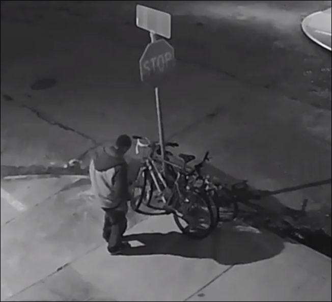 Необычная кража велосипеда в Новом Орлеане