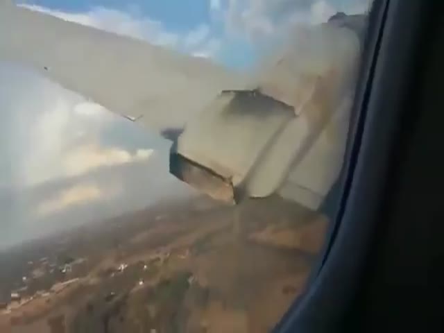 Падение самолета в ЮАР, записанное пассажиром