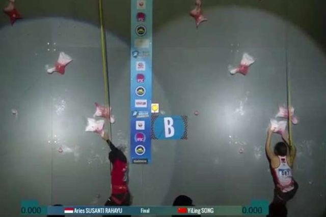 Индонезийка Арьес Сусанти установила мировой рекорд по скалолазанию