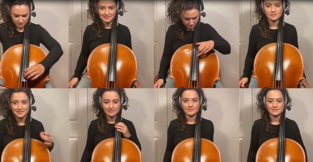 Эффектное исполнение мелодии на виолончели от Самары Гинсберг