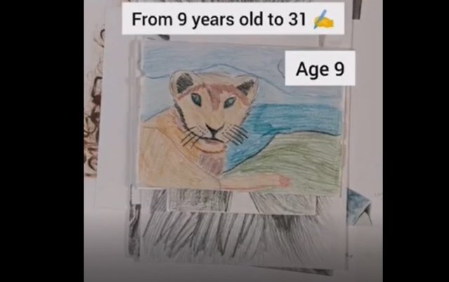Как изменялись навыки рисования с 9 до 31 года