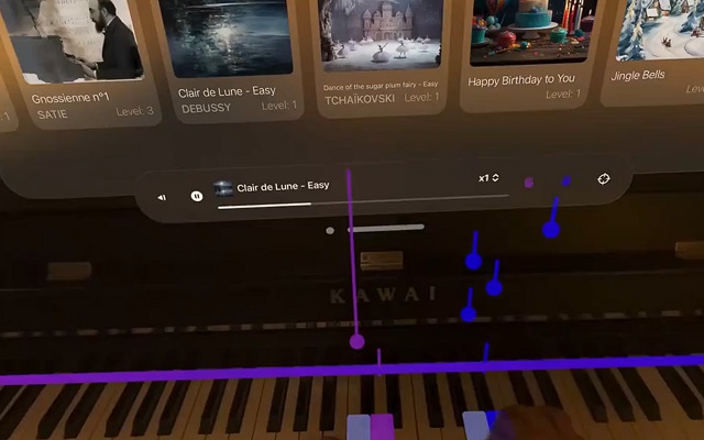 Учимся играть на фортепиано с помощью Apple Vision Pro