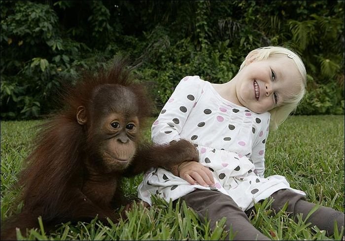 Фото с обезьянкой на плече прикол