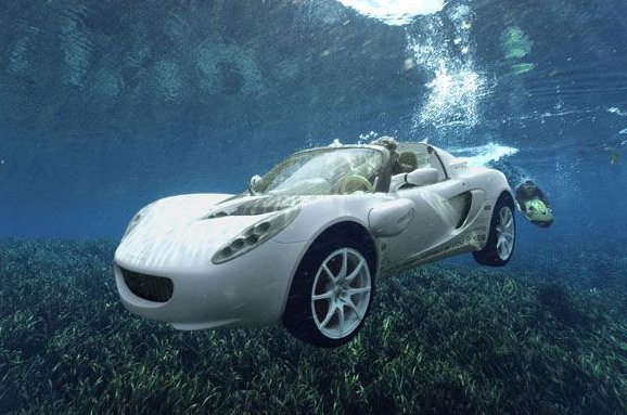 Squba - автомобиль умеющий плавать под водой! (12 фото)
