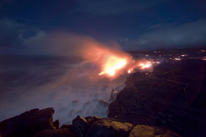 Извержение вулкана на Гавайах (9 фото)