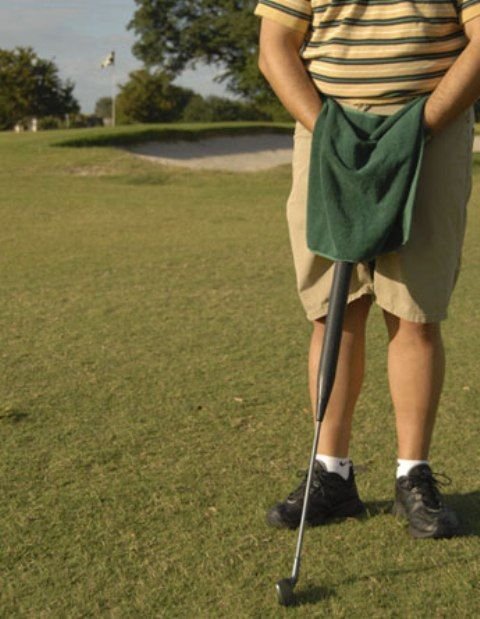 Как сходить по-маленькому во время игры в гольф (4 фото)