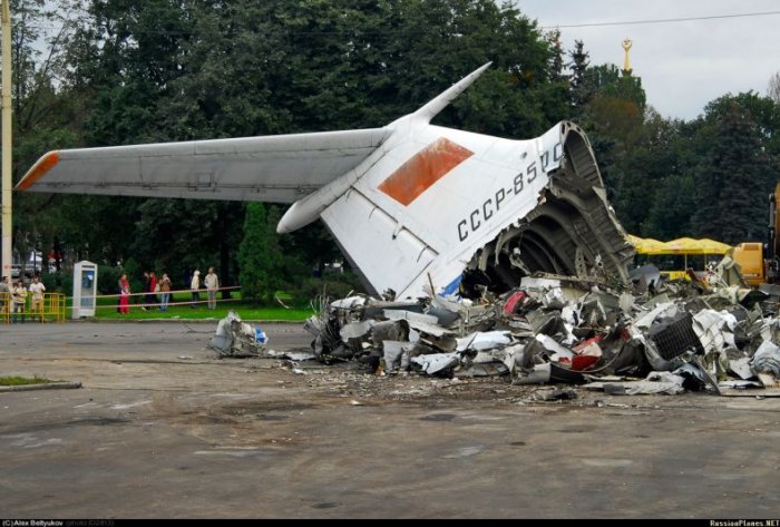 Уничтожение самолетов на ВВЦ (30 фото)