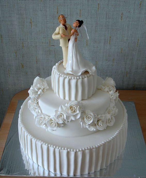 Свадебные торты (35 фото)
