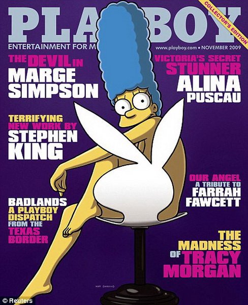 Мардж Симпсон в ноябрьском Playboy (5 фото)