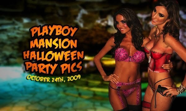 Хеллоуин-вечеринка в замке Playboy (59 фото)