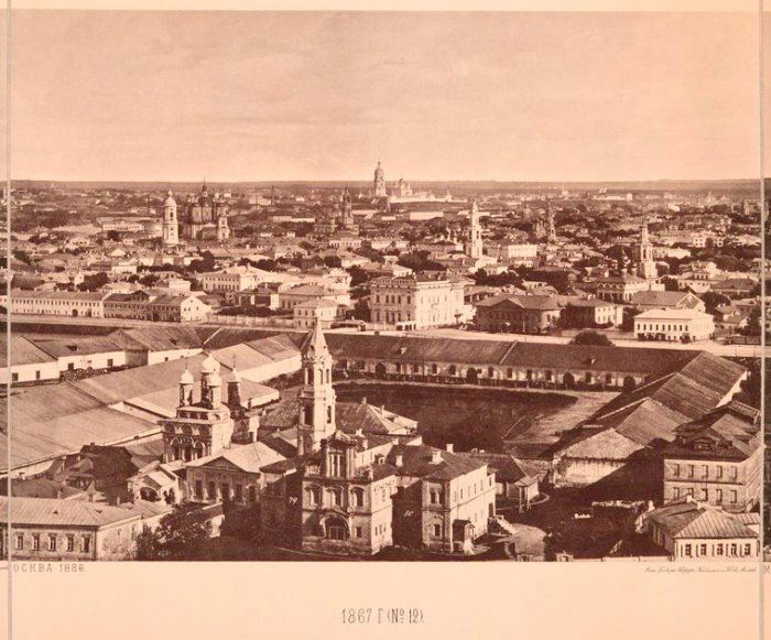 Вид с Храма Христа Спасителя в 1867 году (17 фото)