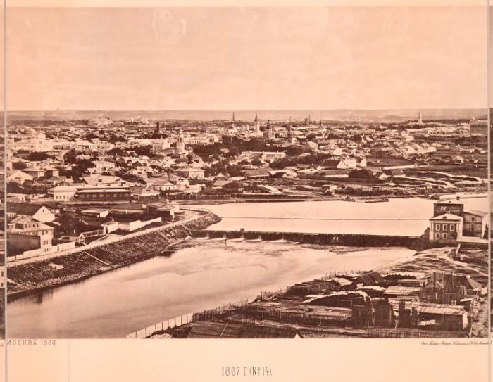 Вид с Храма Христа Спасителя в 1867 году (17 фото)
