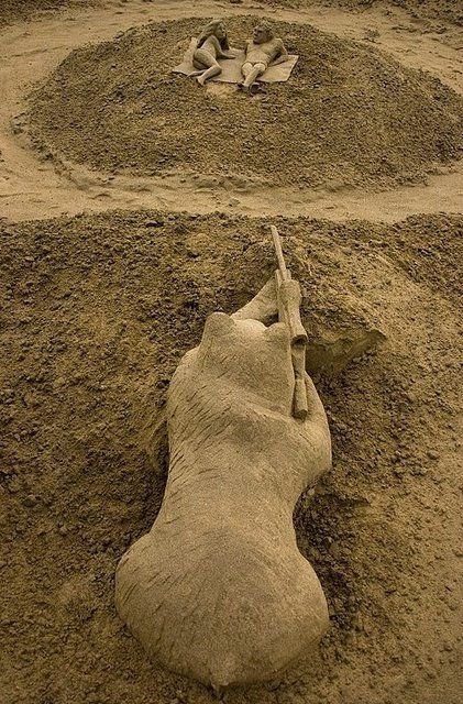 Скульптуры из песка. Часть 2 (19 фото)
