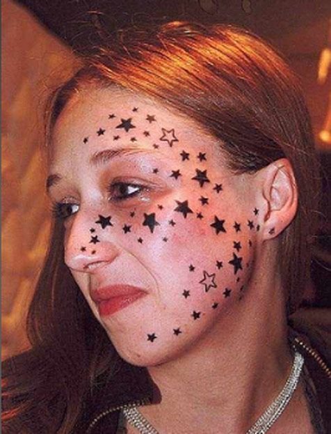 Звезды на лице (6 фото)
