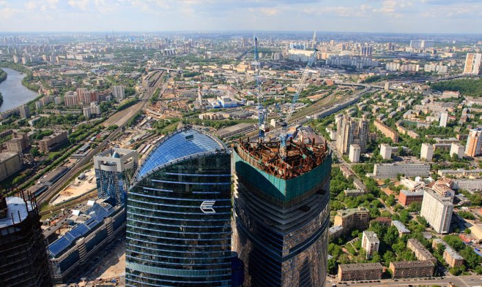 Вид на Москву с высоты 77 этажа (20 фото)