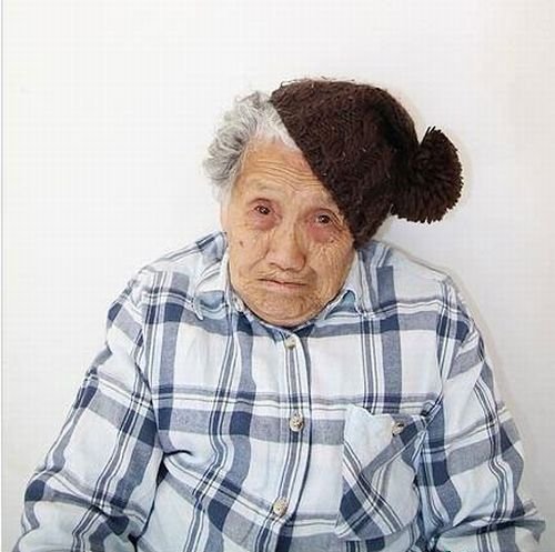 Прикольная бабушка из Китая (10 фото)