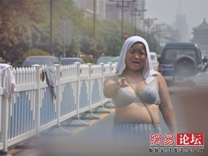 Попрошайка в Китае (7 фото)